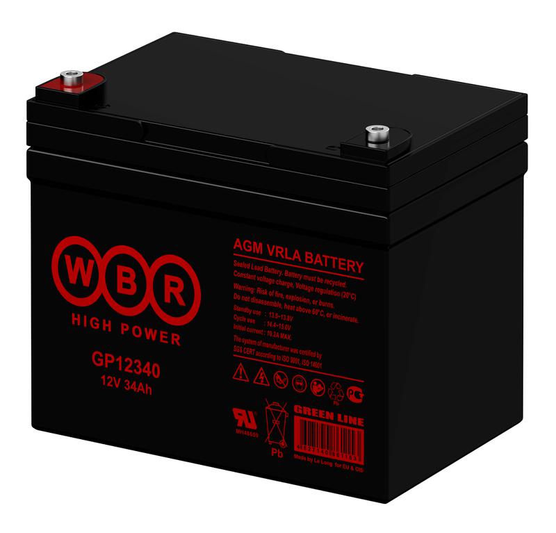 Аккумулятор 12В 34А.ч WBR GP12340 WBR