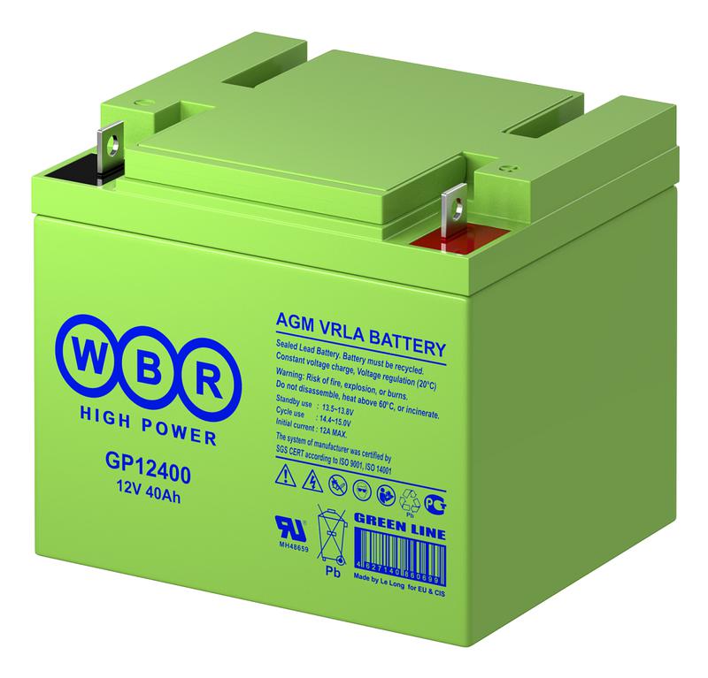 Аккумулятор 12В 40А.ч WBR GP12400 WBR