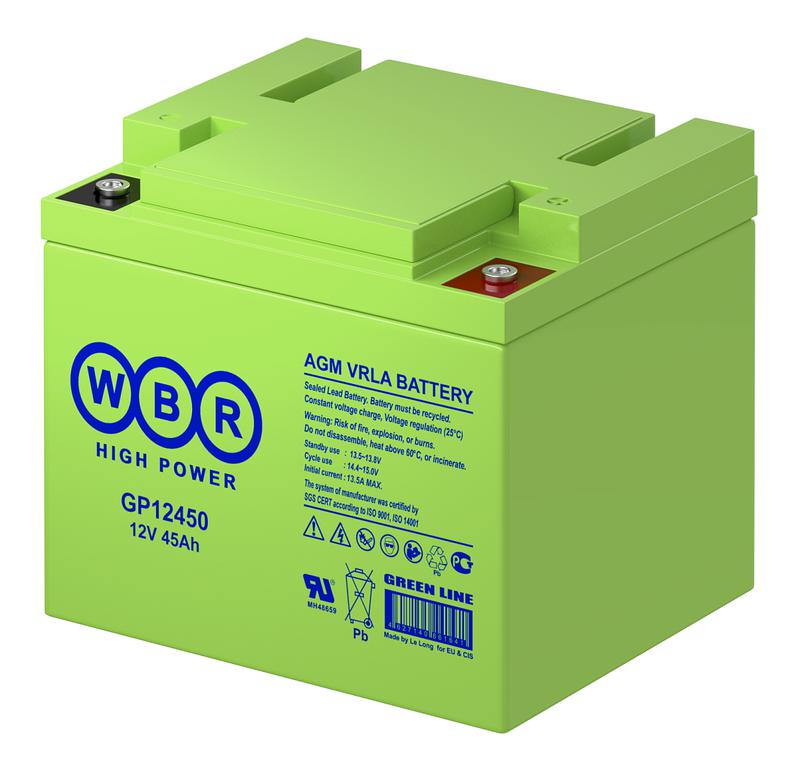 Аккумулятор 12В 45А.ч WBR GP12450 WBR
