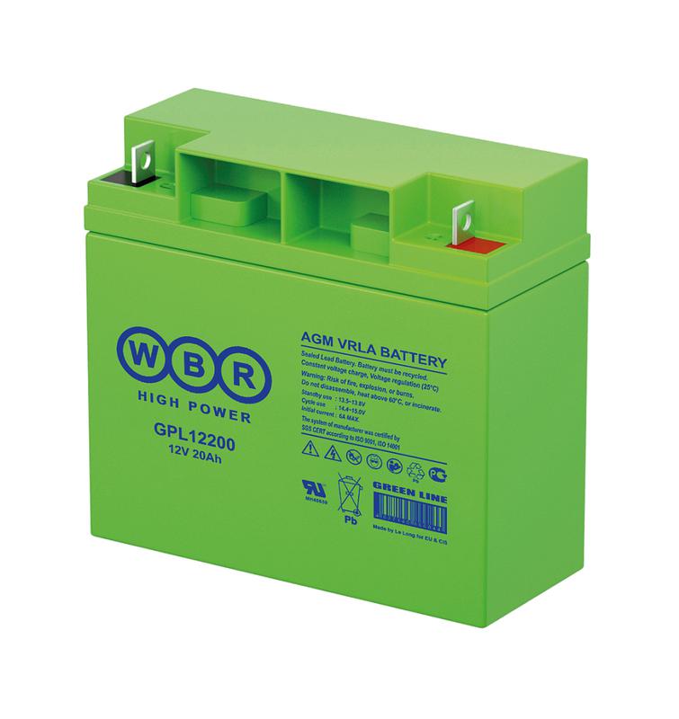 Аккумулятор 12В 20А.ч WBR GPL12200 WBR