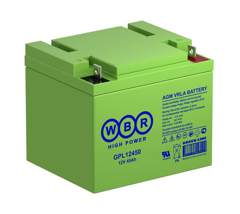 Аккумулятор 12В 45А.ч WBR GPL12450 WBR