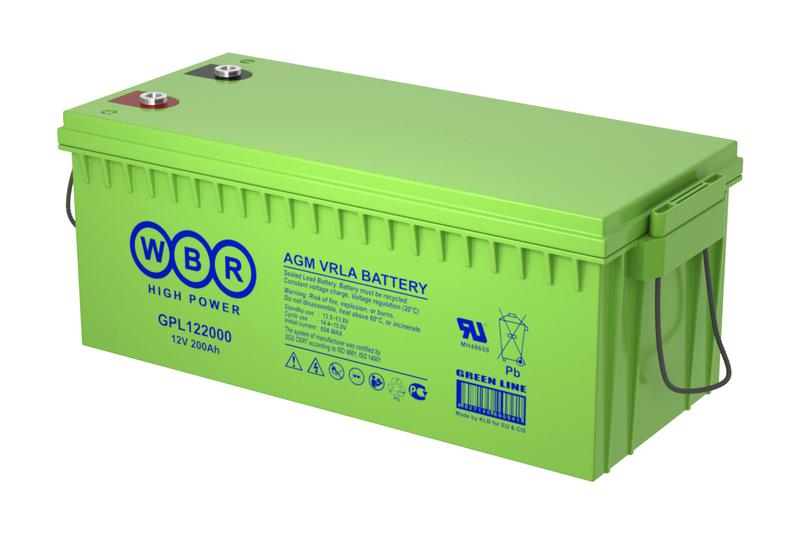 Аккумулятор 12В 200А.ч WBR GPL122000 WBR