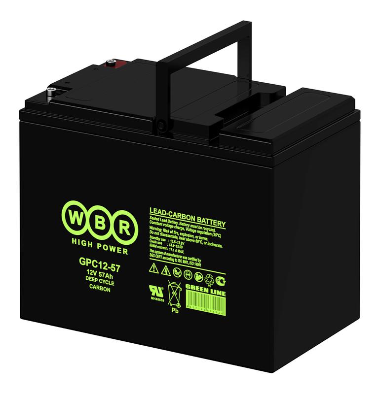 Аккумулятор тяговый 12В 57А.ч WBR GPC12-57 WBR