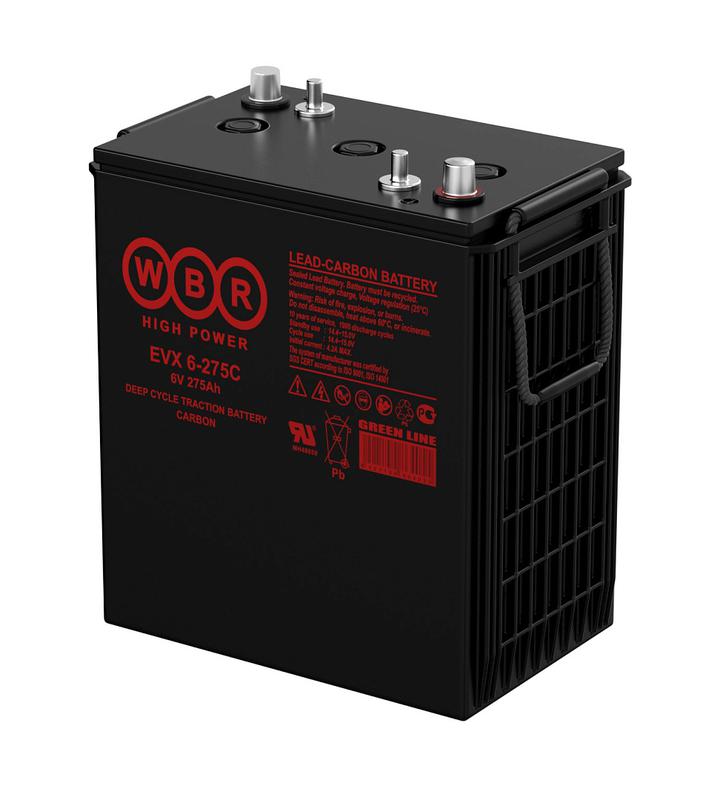 Аккумулятор тяговый 6В 275А.ч WBR EVX6-275C WBR