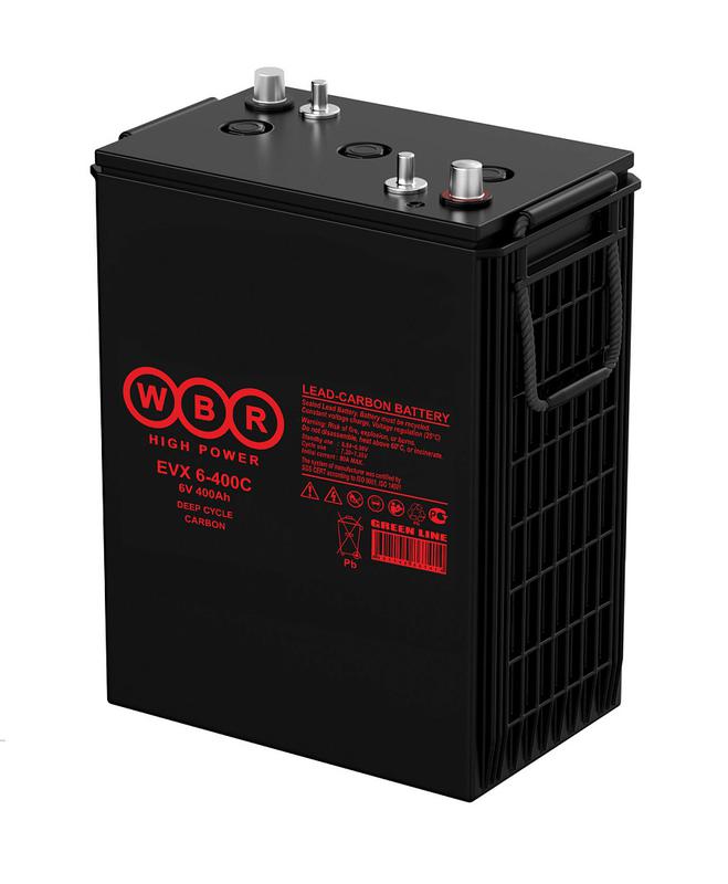 Аккумулятор тяговый 6В 400А.ч WBR EVX6-400C WBR