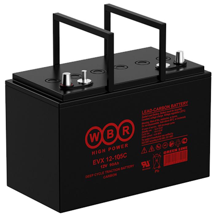 Аккумулятор тяговый 12В 90А.ч WBR EVX12-105C WBR