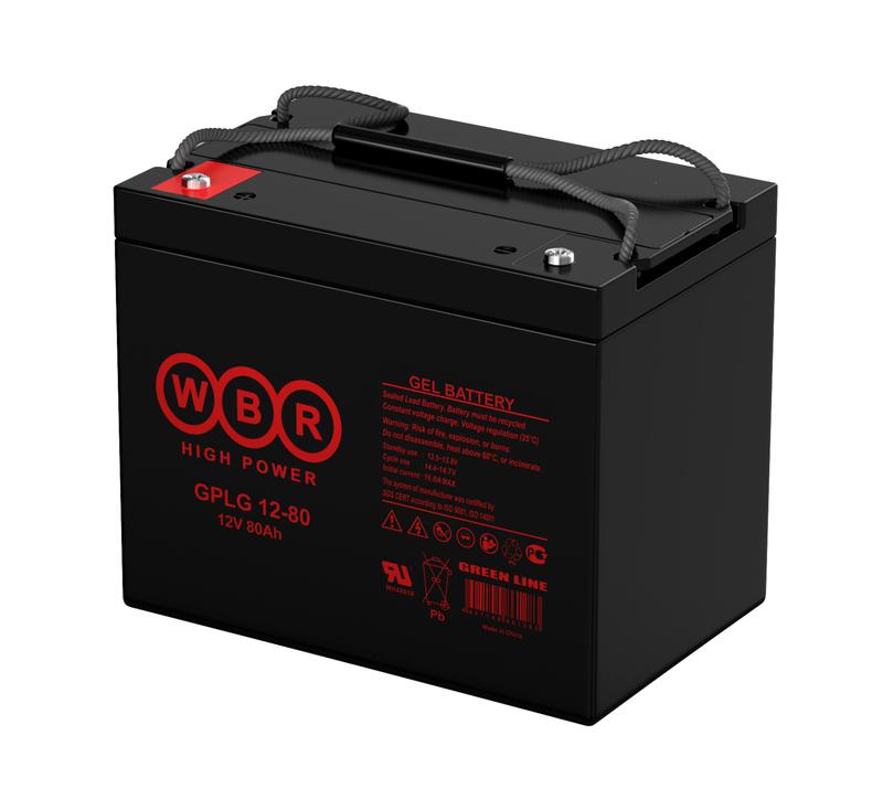 Аккумулятор гелевый 12В 80А.ч WBR GPLG12-80 WBR