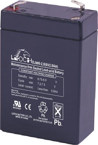 Аккумулятор 6В 2.8А.ч LEOCH DJW6-2.8 LEOCH