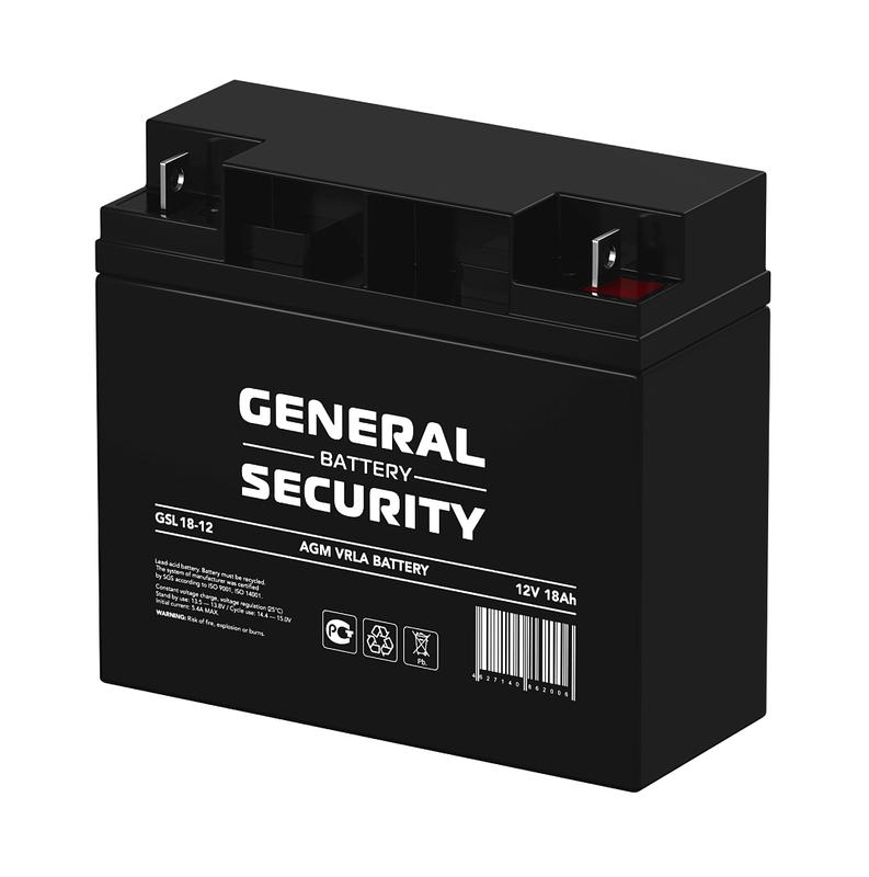 Аккумулятор 12В 18А.ч General Security GSL18-12