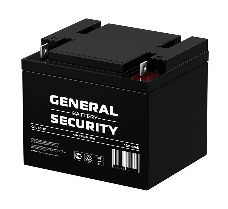 Аккумулятор 12В 40А.ч General Security GSL40-12