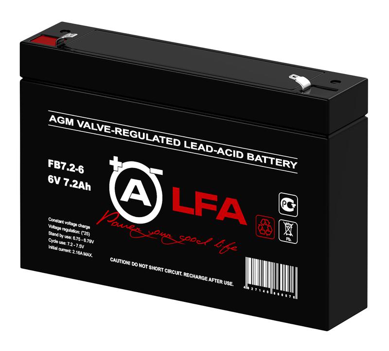 Аккумулятор 6В 7.2А.ч LFA FB7.2-6 LFA