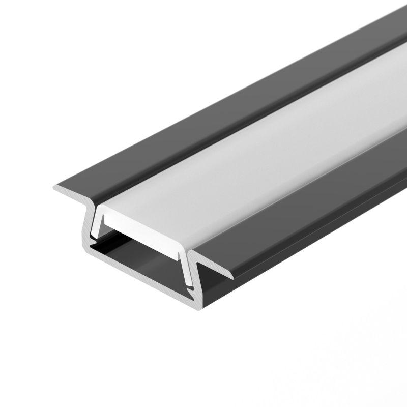 Профиль MIC-FS-2000 ANOD BLACK L2000 без экрана алюм. Arlight 040019