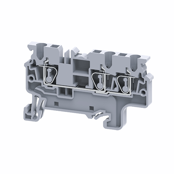 Клемма с тремя контактами пружинная OptiClip СХ-2.5-TRIPLET-I сер. КЭАЗ 289747