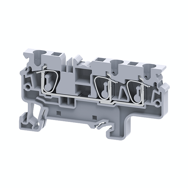 Клемма с тремя контактами пружинная OptiClip СХ-4-TRIPLET-I сер. КЭАЗ 289749