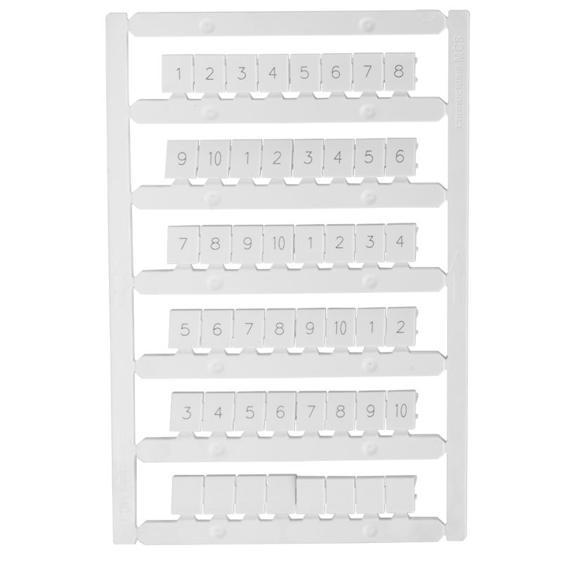 Маркировка для лазерной печати "1-10" OptiClip MC8/H/1-10 КЭАЗ 332720