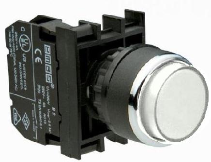 Кнопка выступающая (1НО) красн. EMAS B100HK