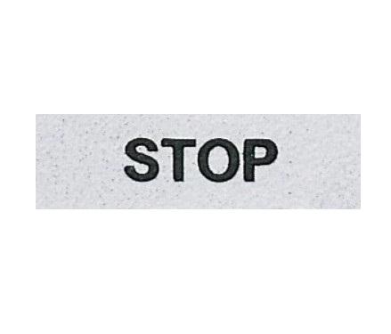 Табличка "STOP" 8мм EMAS BET08STOP