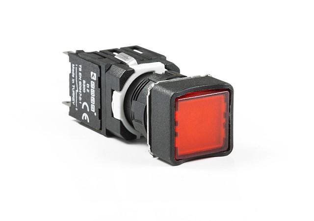 Кнопка нажимная возвратная круглая (1НЗ) красн. EMAS D200YDK