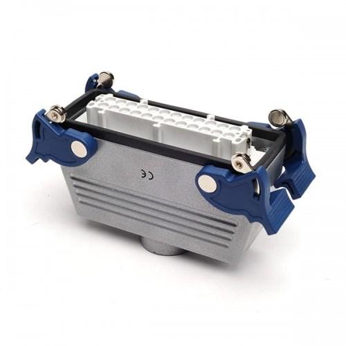 Кожух с гнездом24 полюса 16А верхний ввод 4 фиксатора EMAS EBM24PU34