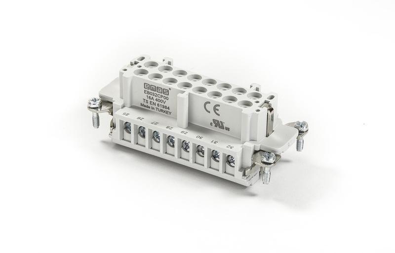 Гнездо для разъемов на 32 вывода 16А EMAS EB032CP00