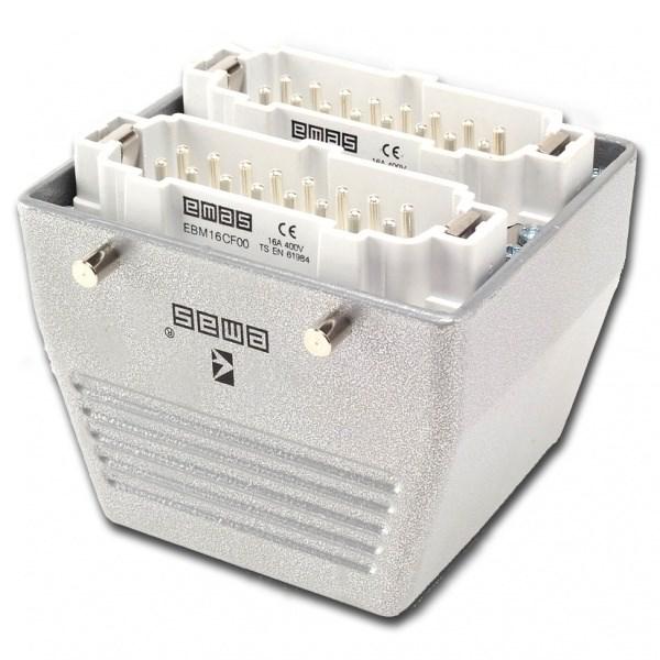 Вилка 32 полюса 16А EMAS EBM32FU30