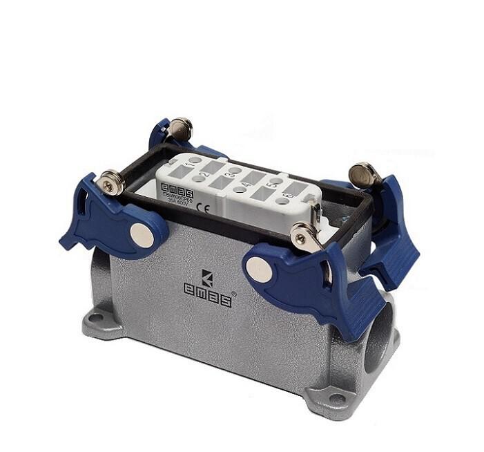 Розетка 4-фиксатора 2-боковых ввода 6 полюсов 35А EMAS EBM606PD24