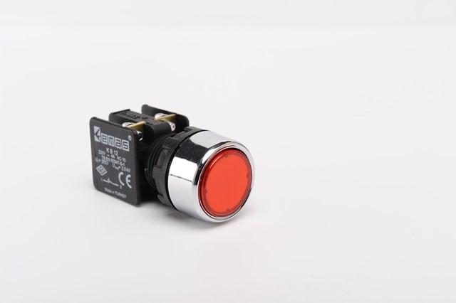 Кнопка (1НЗ) красн. EMAS KB12DK
