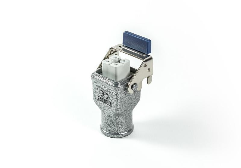 Розетка 4 полюса 10А верхний ввод EMAS EBM04PU36