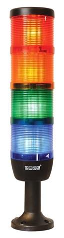 Колонна сигнальная 70мм 24В светодиод LED красн./желт./зел./син.EMAS IK74L024XM01