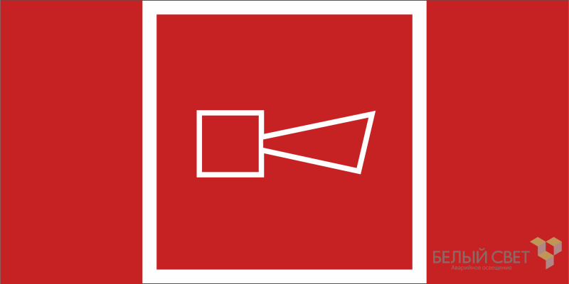 Знак безопасности BL-3015.F11 "Звуковой оповещатель пожарной тревоги" Белый свет a19582