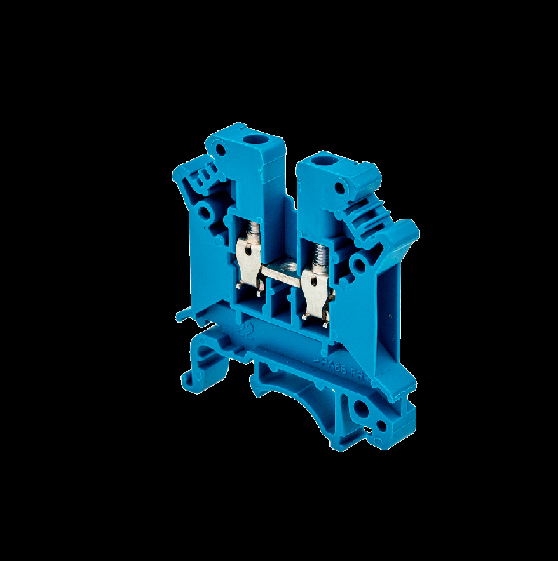 Клемма винтовая проходная 4кв.мм син. MTU-4BL ОВЕН 54692