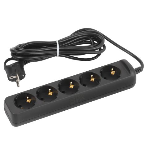 Удлинитель 5х5м заземл. 10А ПВС 3х0.75 черн. UX-5e-5m-B Эра Б0057726