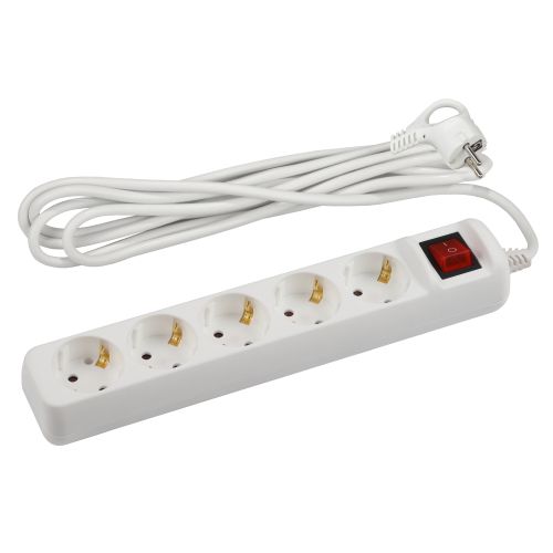 Удлинитель 5х3м с заземл. с выкл. ПВС 3х1.5 16А U-5es-3m-3x1.5 Эра Б0044044