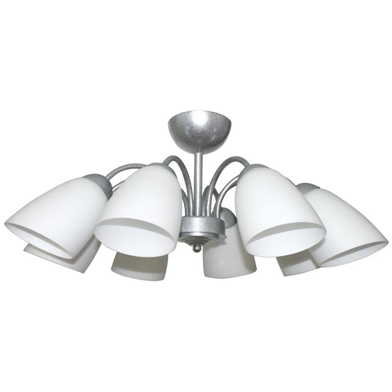 Светильник "Лера" 1801 срб. (Плафон 05349) НСБ 01-8х60-104 Е27 ИУ Элетех 1005404185