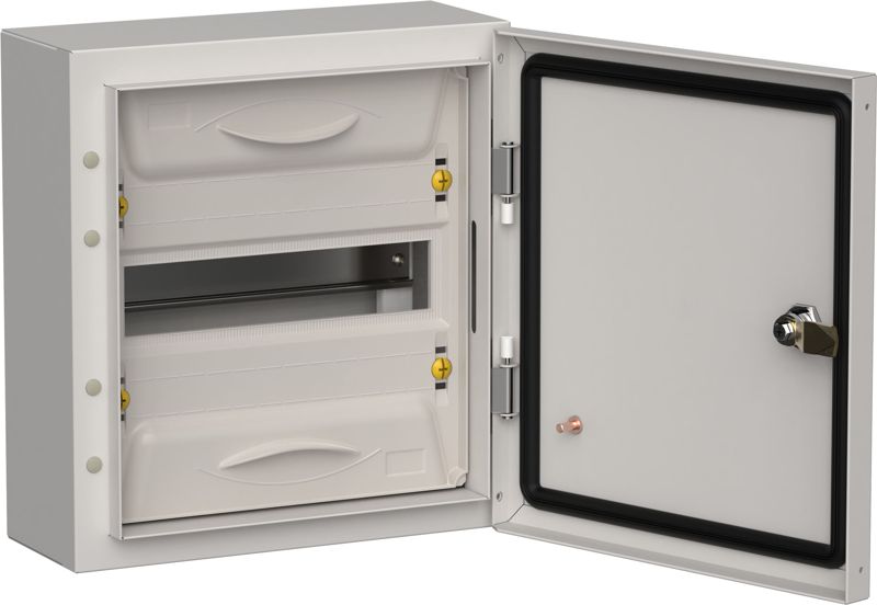 Корпус ЩРн-12 (1х12) TITAN 5 335х310х140 IP54 метал. сер. IEK TI5-50-N-012-54-7035