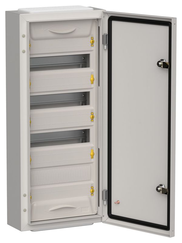 Корпус ЩРн-48 (1х48) TITAN 5 710х310х140 IP54 метал. сер. IEK TI5-50-N-048-54-7035