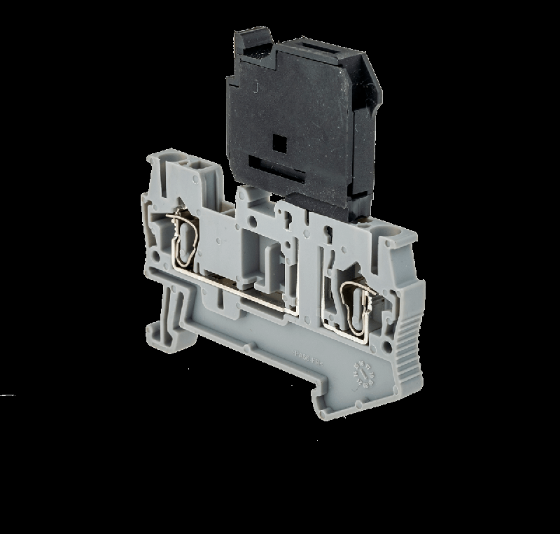 Клемма пружинная с держателем предохранителя 2.5кв.мм сер. MTS-2.5F ОВЕН 88306