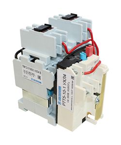 Пускатель электромагнитный ПМ12-010600 УХЛ4 В 10А 380В/50Гц AC 4НО+2НЗ IP00 реверсивный реверсивный с реле РТТ5-10-1 7.0-10.0А Электротехник ET000190