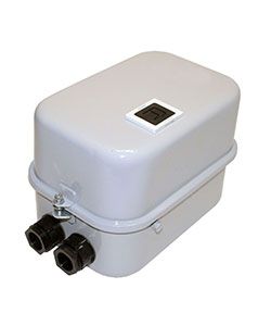 Пускатель электромагнитный ПМ12-025210 У2 В 25А 380В/50Гц 1НО IP54 нереверсивный с реле РТТ-131 21.3-25.0А в корпусе с кнопкой R Электротехник ET000230