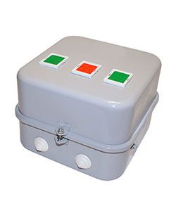 Пускатель электромагнитный ПМ12-025661 У3 В 25А 220В/50Гц 2НО+4НЗ IP40 реверсивный с реле РТТ-131 21.3-25.0А в корпусе с кнопками ПУСК + СТОП + R Электротехник ET006175