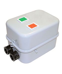 Пускатель электромагнитный ПМ12-040220 У2 В 40А 220В/50Гц 1НО IP54 нереверсивный с реле РТТ-121 28.0-40.0А в корпусе с кнопками ПУСК + СТОП + R Электротехник ET000263