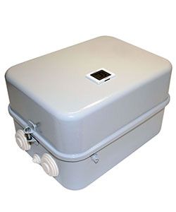 Пускатель электромагнитный ПМ12-063241 У3 В 63А 380В/50Гц 2НО+2НЗ IP40 нереверсивный с реле РТТ-231 53.5-63.0А в корпусе с кнопкой R Электротехник ET000168