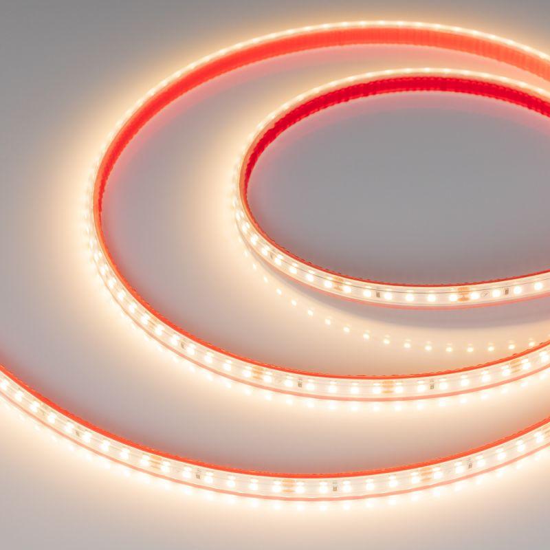 Лента светодиодная RTW-PS-A120-10mm 24V Warm 3000К 9.6Вт/м IP67 2835 закрыт. герметичная (уп.50м) Arlight 024578(2)