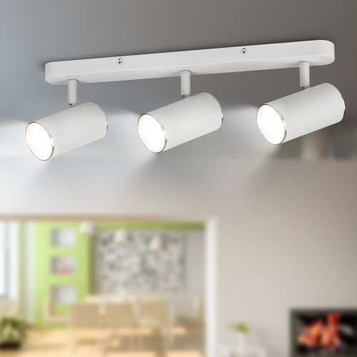 Светильник OL35-3 WH MR16 GU10 IP20 настен./потолочн. спот бел. хром Эра Б0056367