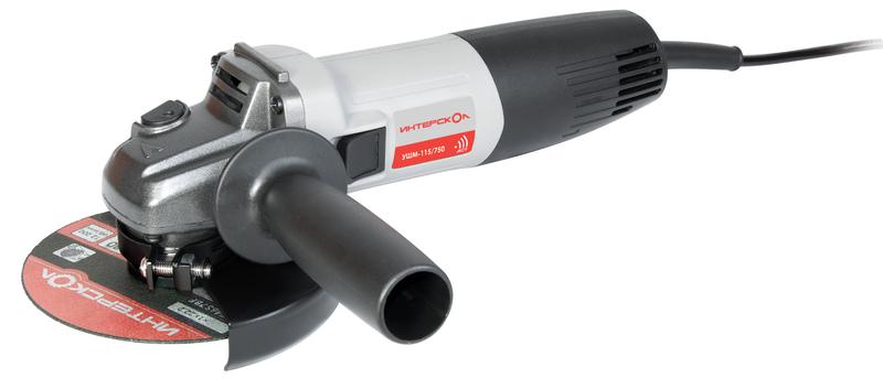 Машина шлифовальная угловая УШМ-115/750 ИНТЕРСКОЛ 760.1.0.70
