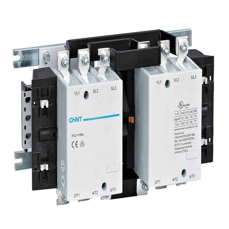 Контактор реверсивный NC2-115NS 115А 110В AC-3 50Гц (R) CHINT 235657