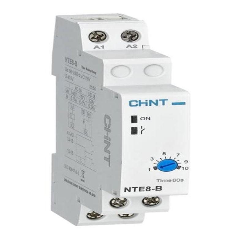Реле времени NTE8-10B (задержка времени включения) 1-10с 1НО AC110В (R) CHINT 258436