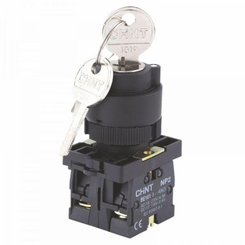 Переключатель NP2-EG54 3 положения возвратом 2НЗ IP40 (R) CHINT 576028