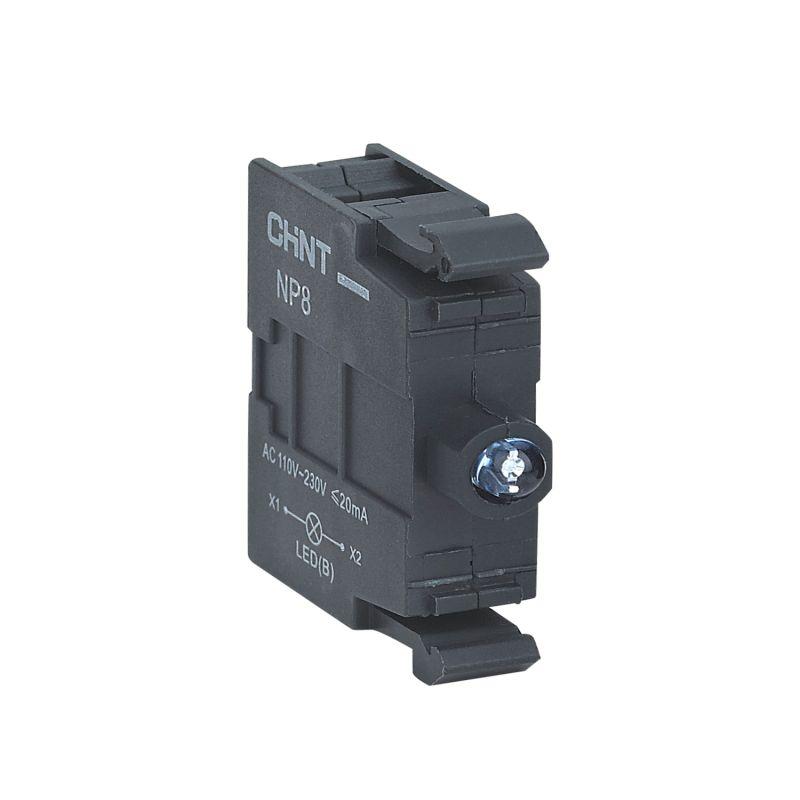 Элемент светодиодный для NP8 AC 110-230В (R) син. CHINT 667537