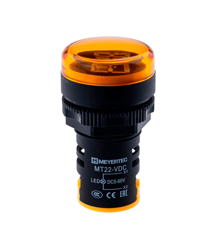 Индикатор напряжения 5-60В DC MT22-VDC5 желт. ОВЕН 107387